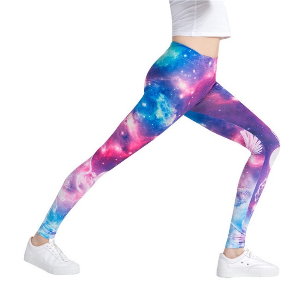 Space Galaxy Print Women's Leggings NWT